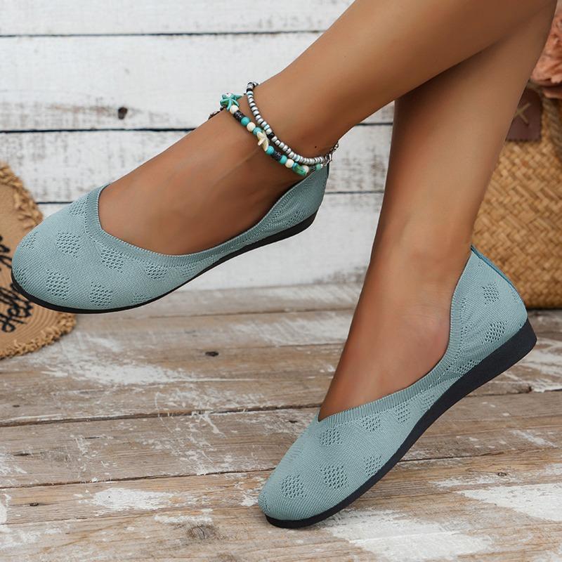 Летние новые европейские и американские экспортные большие размеры, туфли-одинарки на плоской подошве с круглым носком, женские туфли Doudou с неглубоким вырезом, повседневная обувь