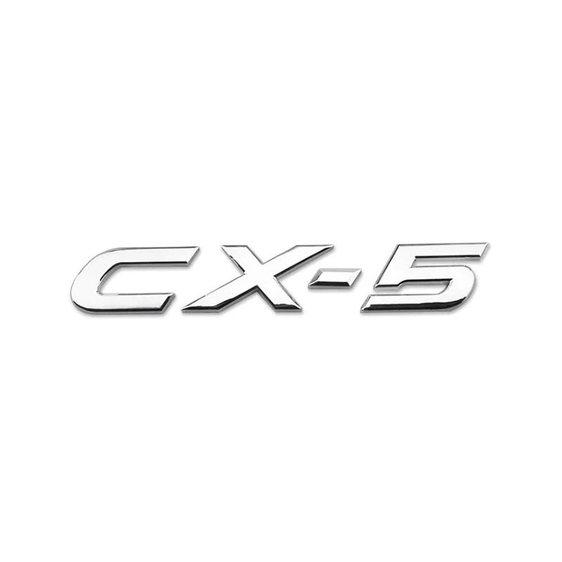 1pcs Car 3D ABS Chrome Emblem Trunk Letters Logo Badge Sticker Decal Accessories for mazda 3 5 6 Atenza Axela CX-4 CX-5 323 M3 W4