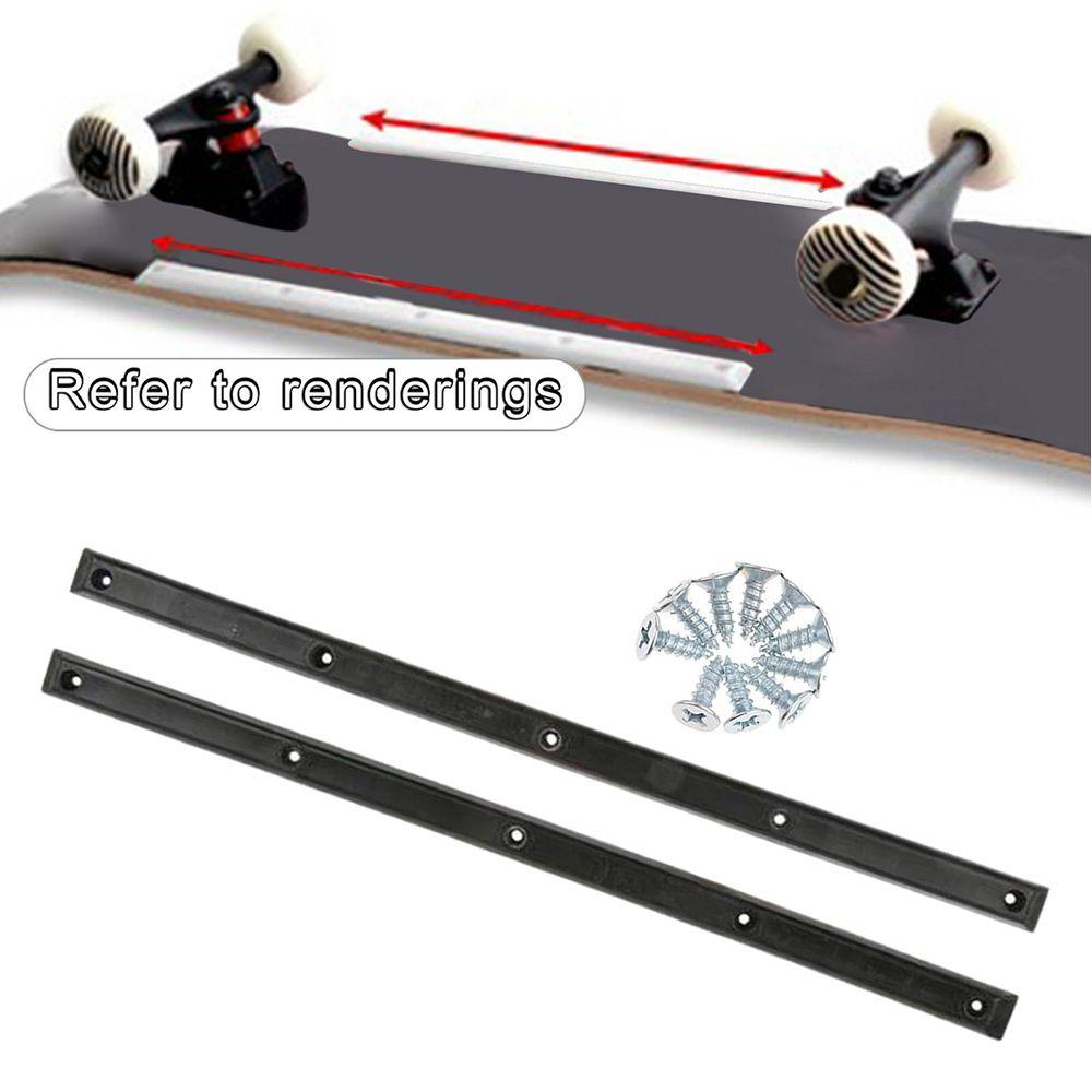 Reduce Friction with Mounting Screws Edge Protect Strip Anti-collision Strip Skateboard Rails