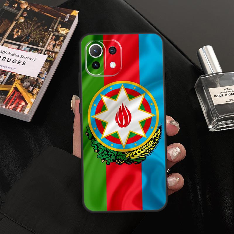 Чехол Флаг Азербайджана для Xiaomi 14T Pro 11T 12T 13T 13 14 15 Ultra POCO X7 Pro X3 X5 X6 M6 F5 F6 Pro