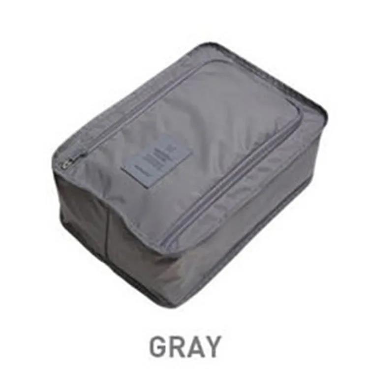 1PC Solid Color Waterproof Shoe Storage Bag - Portable Folding Travel Organizer Pouch For Shoes