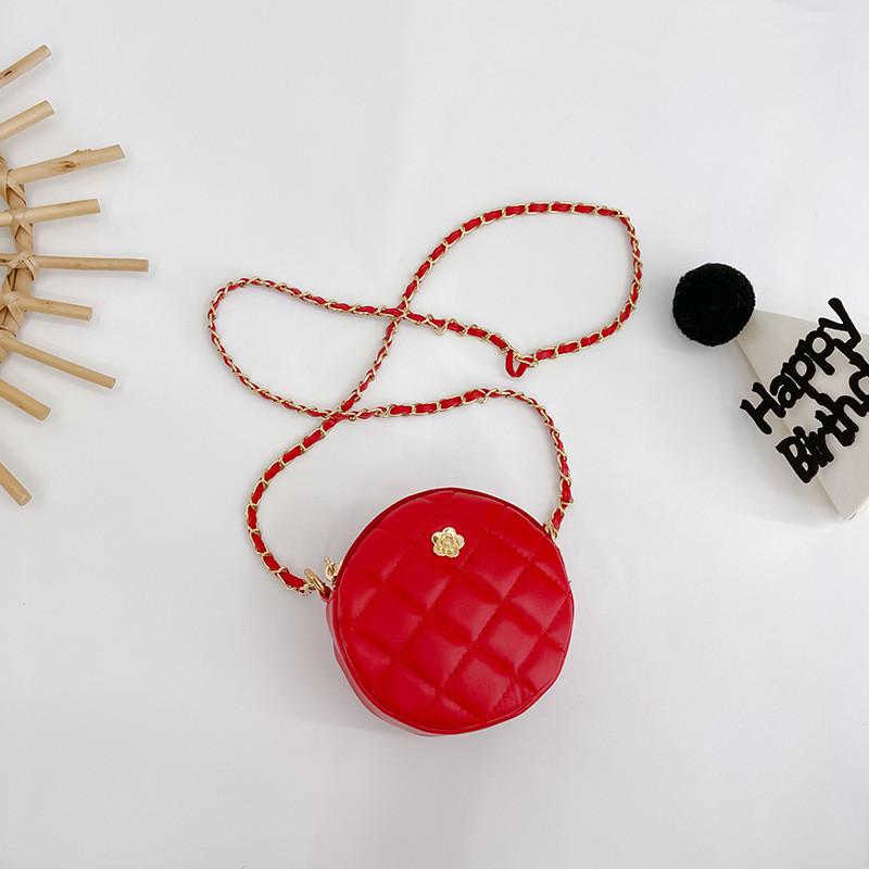 Узор Линг Сетка Мода Девочки Сумка Кроссбоди Стильная Цепочка Кошелек Сумка Круглая