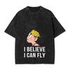 Washed T Shirt Dragon Ball Z Bunny Bulma Dbz Glitch Hip Hop Cool TShirt Oversize DBZ Streetwear Cotton Summer Tee Shirt for Men