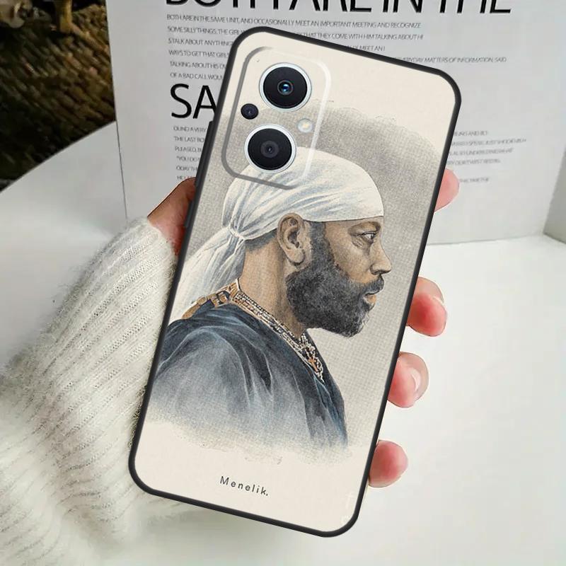Emperor Menelik II of Ethiopia Case For OPPO Reno 10 Pro 11F 4 5 6 7 8 Lite 4Z 5Z 8T OPPO Find X2 X3 X5 Lite X6 Pro Cover