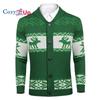 Cozy Up Men's Christmas Cardigans Ugly Xmas Sweaters Reindeer Snowflake Shawl Collar Knitted Cardigan Sweater