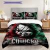 Chuckys Fiery Revenge Bedding (1 * duvet cover + 2 * pillowcase, without core) 2D Flat Soft and comfortable Bedding set Christmas birthday gift