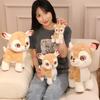 Милая кукла-олененок, плюшевая игрушка, кукла олененка сика, брелок для сумки для девочек, детская кукла