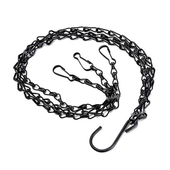 4 шт./компл. вешалка для цветочной корзины, двойной крючок, железный цветочный горшок, сменная цепная вешалка, садовые принадлежности