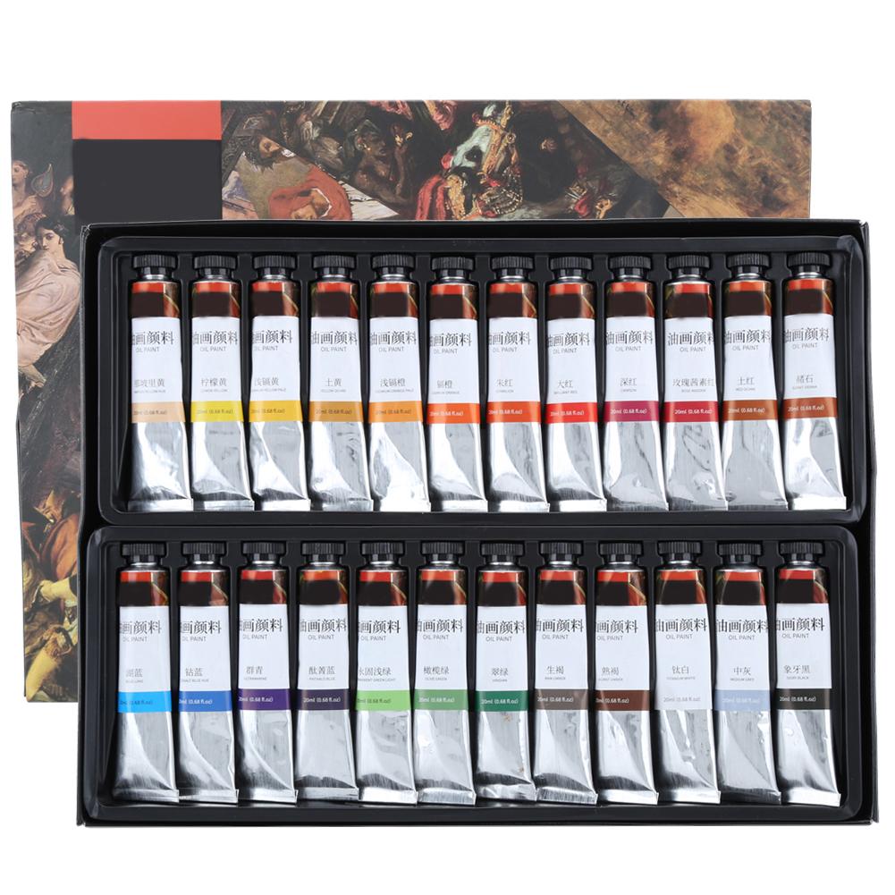 24 шт., пигмент, 20 мл, акварельная паста, тюбик с краской, чернила для начинающих, художественные принадлежности в штучной упаковке