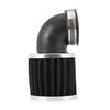 Universal 45mm Inlet Dia 90 Degree Bend Clamp-on Motorcycle Air Intake Filter