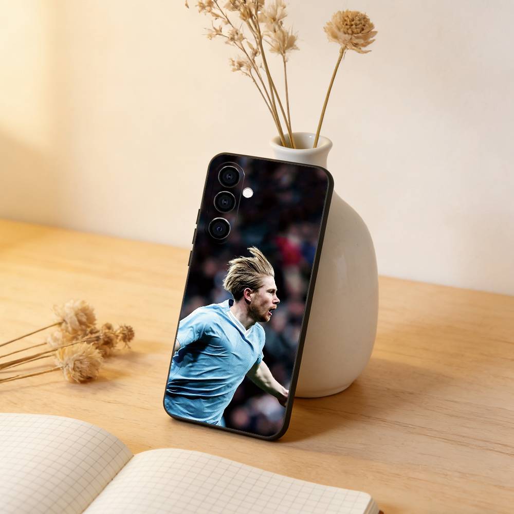 Футбольная звезда Кевин Де Брёйне Чехол для телефона Samsung Galaxy A73,A72,A71,A70,A53,A52,A51, Мягкий силиконовый черный чехол