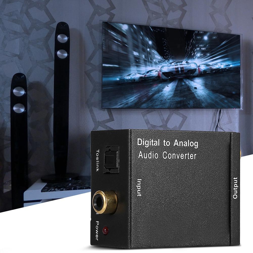 Конвертер аудио цифровой оптико-аналоговый коаксиальный адаптер RCA Convertidor