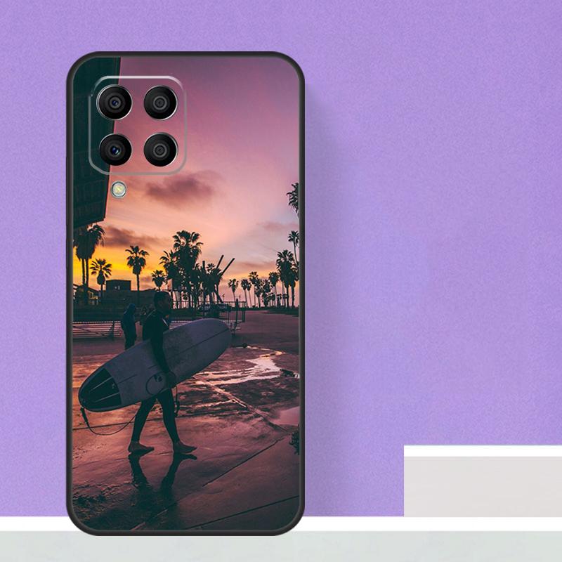 California Surfing Waves For Samsung Galaxy M15 M55 M13 M33 M53 M21 M31 M51 M30s M20 M14 M34 M54 M12 M32 M52 Case