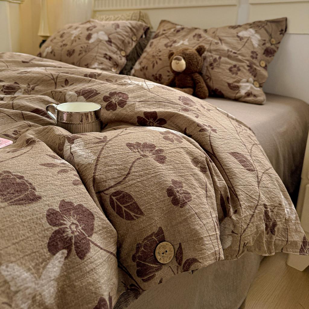 Комплект постельного белья Принцесса Простой цветочный пододеяльник наволочки простыня одинарный полуторный двуспальный королевский размер домашний декор комплект постельного белья