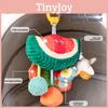 Игрушка-подвеска для детской коляски с дизайном арбуза и звуковой стимуляцией для развития младенца