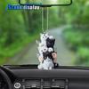 Cute Cat Car Mirror Hanging Accessories - 2D Flat Acrylic Kitten Christma Tree Ornament Decoration Car Rear View Mirror Charm - Car Interior Rearview