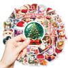 50 Christmas Cartoons Animal Graffiti Stickers Party Decorations Holiday Celebrations Cat Snowman Cute Wind Stickers