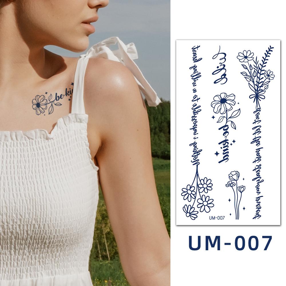 Sexy Women Temporary Tatoo Designs Waterproof Temporary Long Lasting 2 Weeks Tattoos Semi Permanent Effect