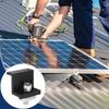 12pcs Practical Solar Panel End Clamp Durable Solar Panel Z Clip Photovoltaic Z Bracket  For Roof