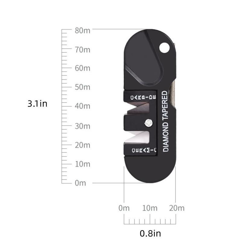 1шт двусторонний легкий портативный металлический вольфрамовый керамический карбидный нож для использования на открытом воздухе