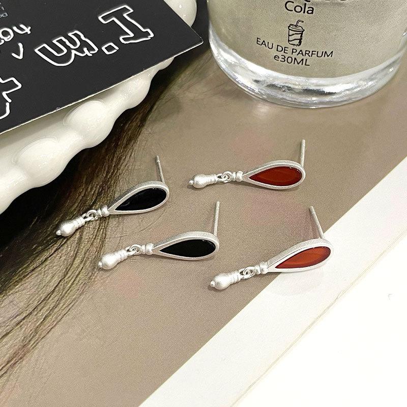 Серьги из агата в форме капли воды, легкие, роскошные, высокого класса, личные, простые, темпераментные серьги, нишевый дизайн