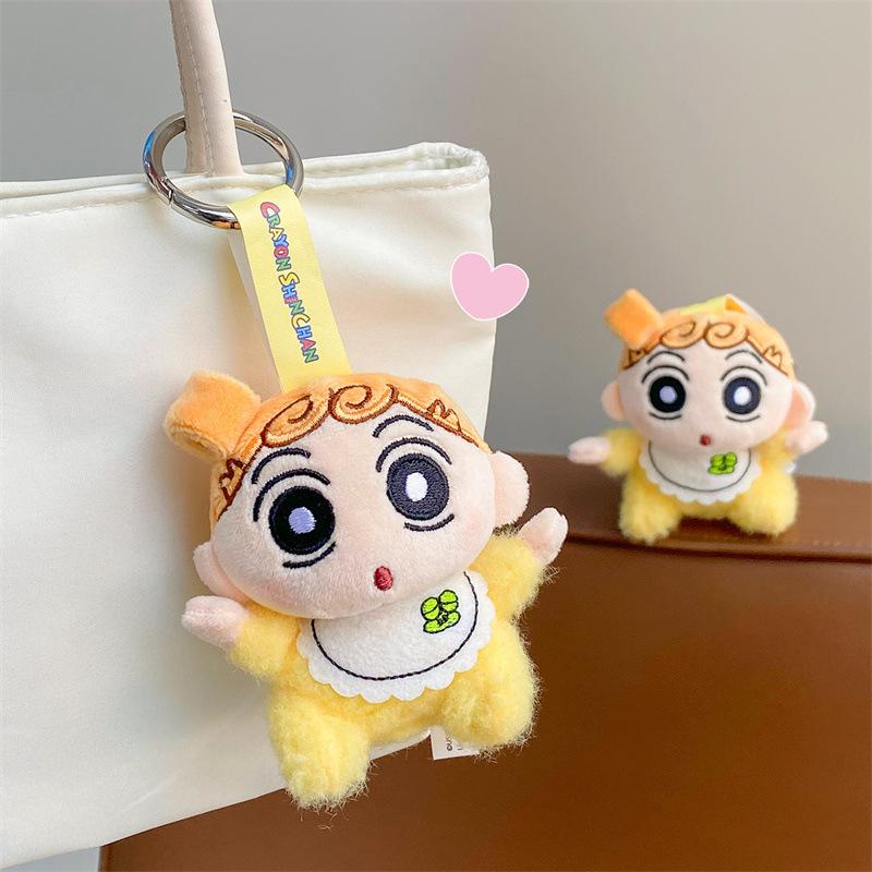 Cute Cartoon Boy Plush Doll Keychain Backpack Pendant Adorable Stuffed Toy Creative Gift