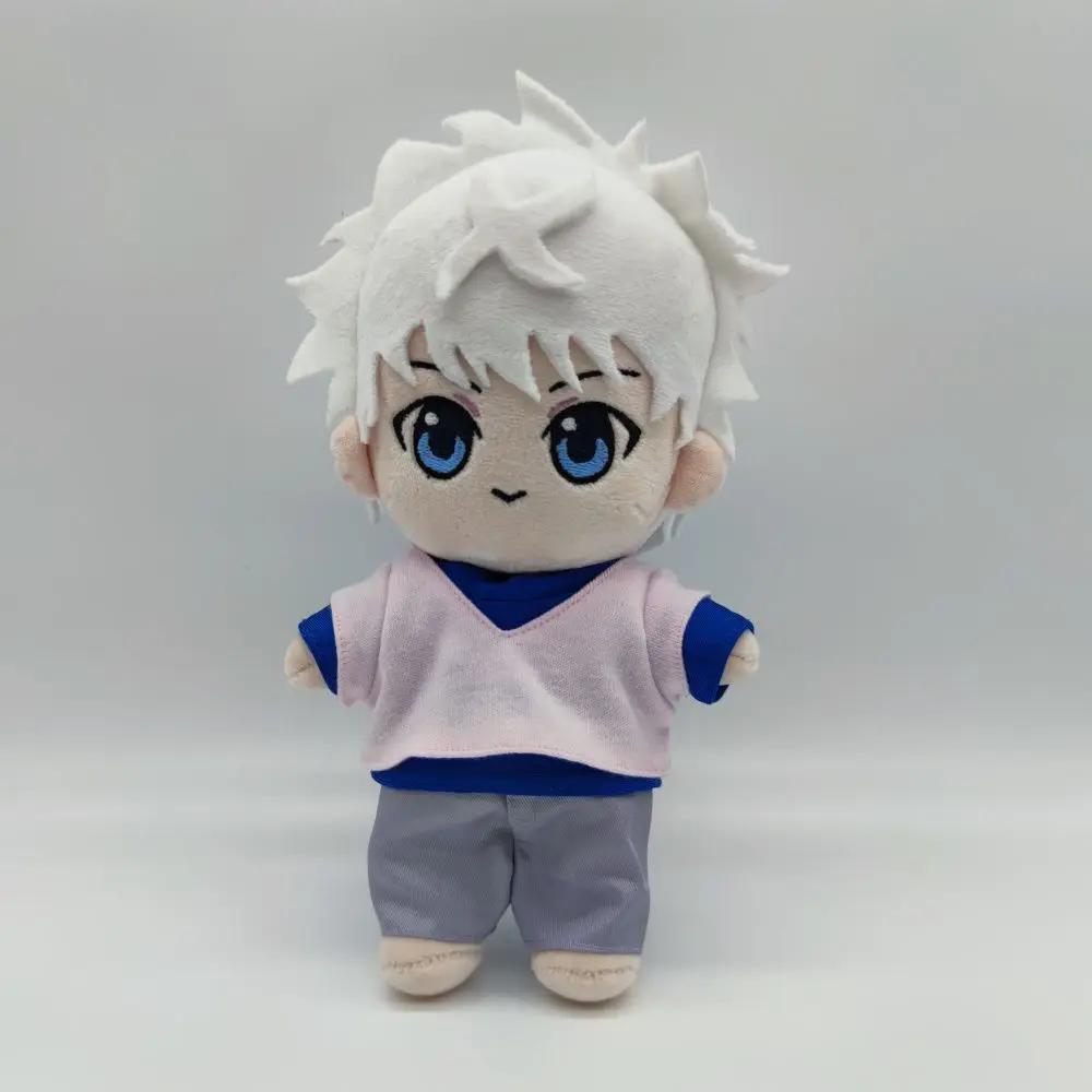 Anime Hunter X Hunter 20cm Cotton Stuffed Doll Zoldyck Killua Kurapika Gon Morow Hisoka Chrollo Dress-up Toys for Children Gift