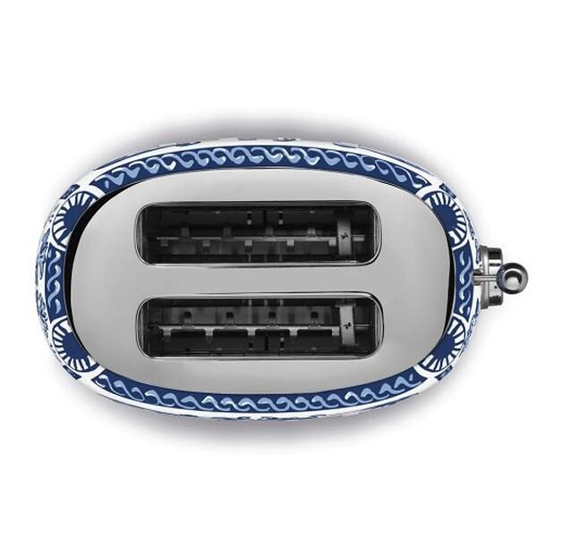 Тостер Smeg Blu Mediterraneo 2 ломтика (TSF01DGBEU)