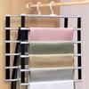 1pc Closet Organizers and Storage,Pant-Hangers-Space-Saving Closet-Organizer-System,Al Alloy Closet-Organization-and-Storage Jeans Trousers