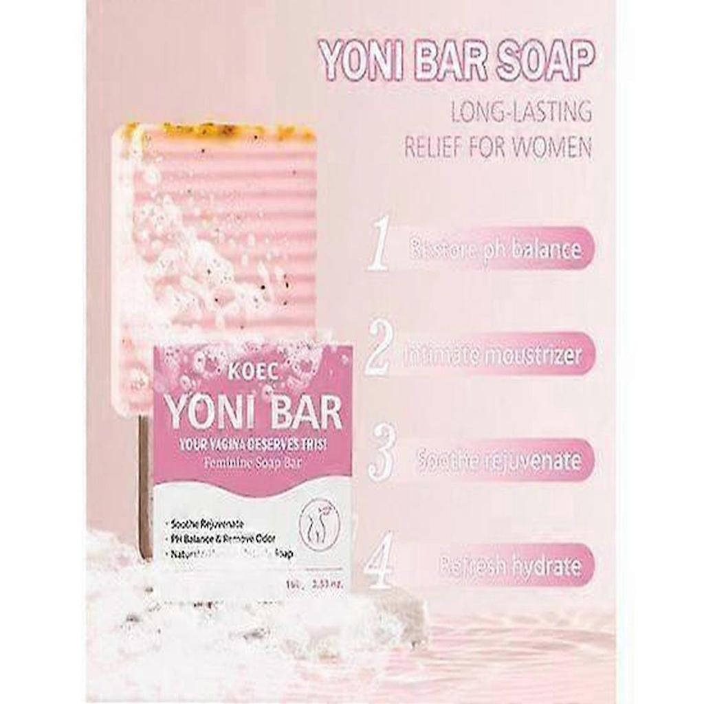 Yoni Bar - Natural Feminine Care Soap for pH Balance, Odor Control & Hydration | Organic Herbal Formula | Daily Intimate Hygiene