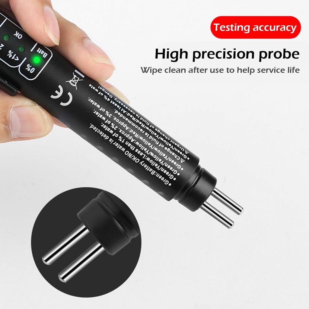 Цифровой тестер тормозной жидкости для автомобиля DOT3/DOT4/DOT5.1, точная ручка для проверки качества масла, звуковая и световая сигнализация, тестер тормозной жидкости