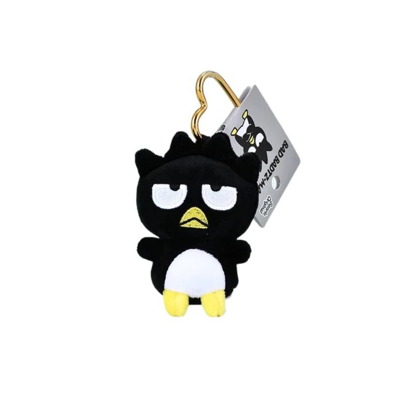 Kawaii Sanrios Keroppi Gudetama Tuxedo Sam KIRIMICHAN Hangyodon Pekkle Badtz-maru Plush Doll Keychain Keyring Stuffed Pendant