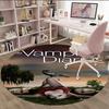 1pc The Vampire Diaries4 Print Round Carpet Chair Round Carpet Suitable for Bedroom Living Room Home Decorative Carpet