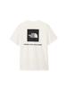 The North Face NT32447 Short Sleeve Cut and Sew Back Square Logo White 2 S T-Shirt, Tee,