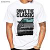 Newest Summer Men Short Sleeve Classic Fiats Coupe Color Bumper Grille Version T-Shirt Boy White Tees Legend Car Design Mans Tops