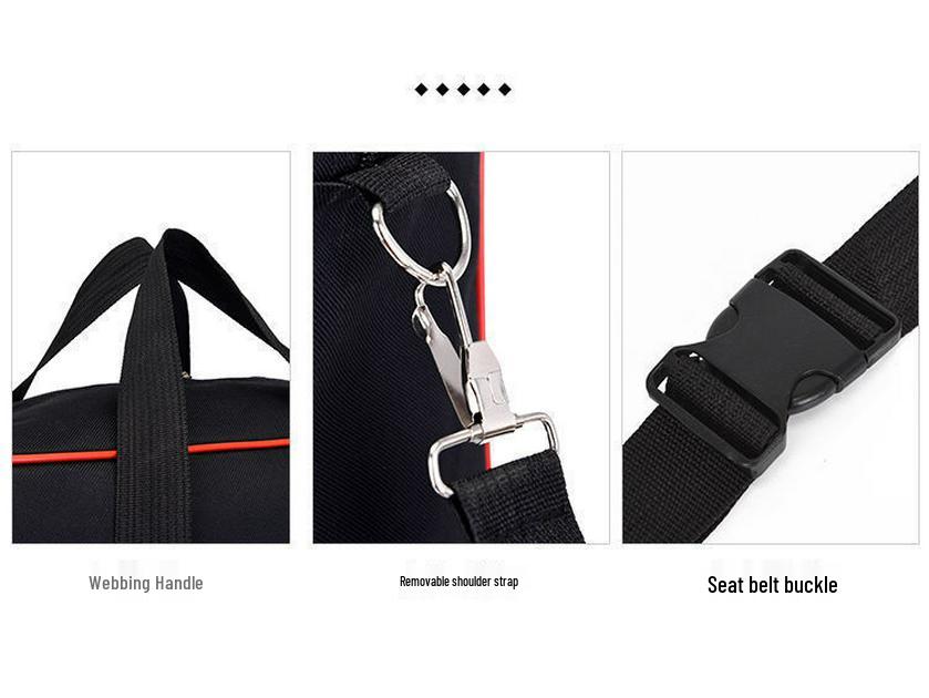 Водонепроницаемый дорожный чемодан из ткани Оксфорд - Большая вместимость, сумка для сдаваемого багажа для переезда за границу