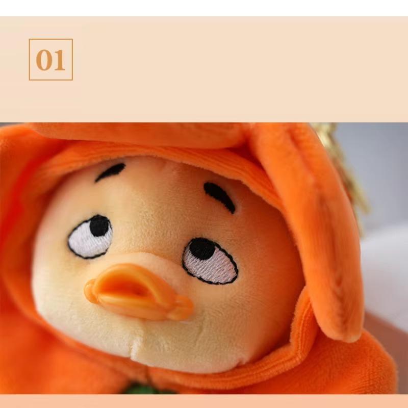 Плюшевый брелок 1шт маленькая подвеска кукла-утенок брелок для ключей Игрушки Сумки Чехлы для телефонов Подвесные украшения Подарок на день рождения