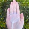 50PCS 5cm Mini Transparent Blank Hand Fans for Kids DIY Art Wedding Party Custom Favors