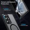 Роскошный магнитный беспроводной чехол Magsafe для Samsung Galaxy S24 S20 S21 S22 S23 FE Plus S24 Ultra 5G Ударопрочный бронированный чехол