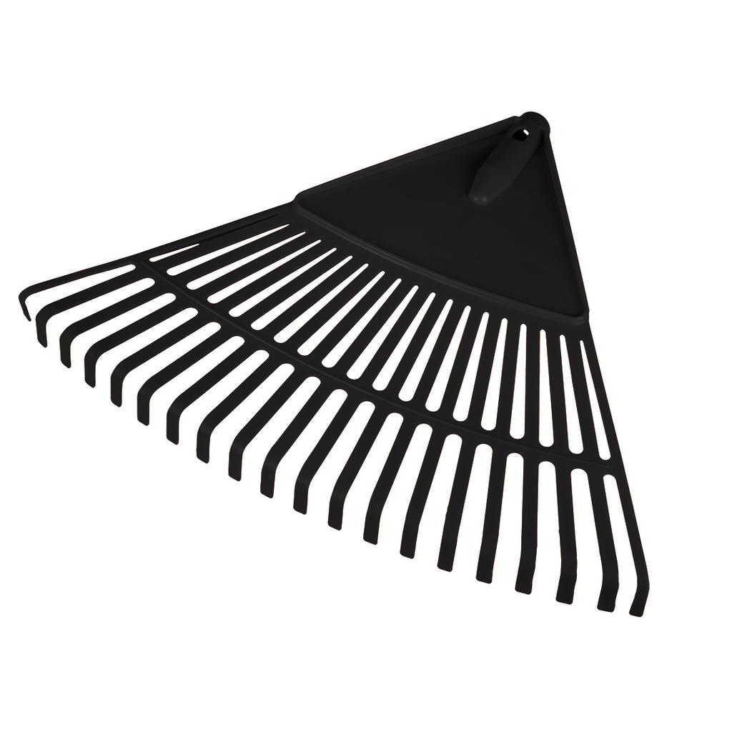 Large black leaf rake