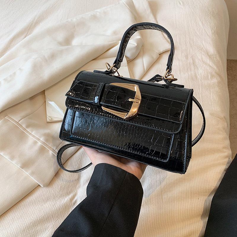 Silver Fashion Women's Shoulder Bag New Temperament Versatile Stone Pattern Handbags Luxury Designer Female Crossbody Bags