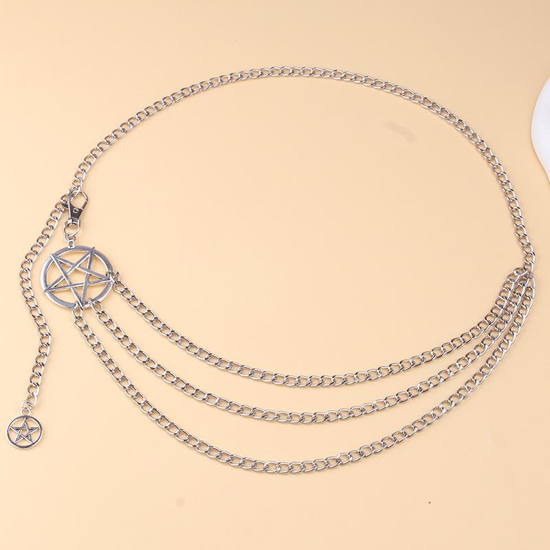 European and American Multi-Layer Retro Tassel Star Body Chain