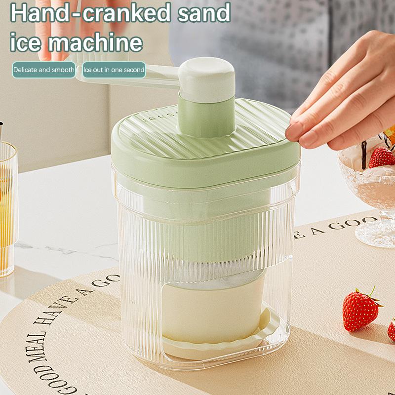 Машина для производства бритого льда, небольшая ручная дробилка льда, домашняя ручная машина для приготовления смузи, подходящая для кемпинга на открытом воздухе
