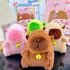 Guinea Pig Plush Keychain with Bell - Capybara Doll Backpack Ornament