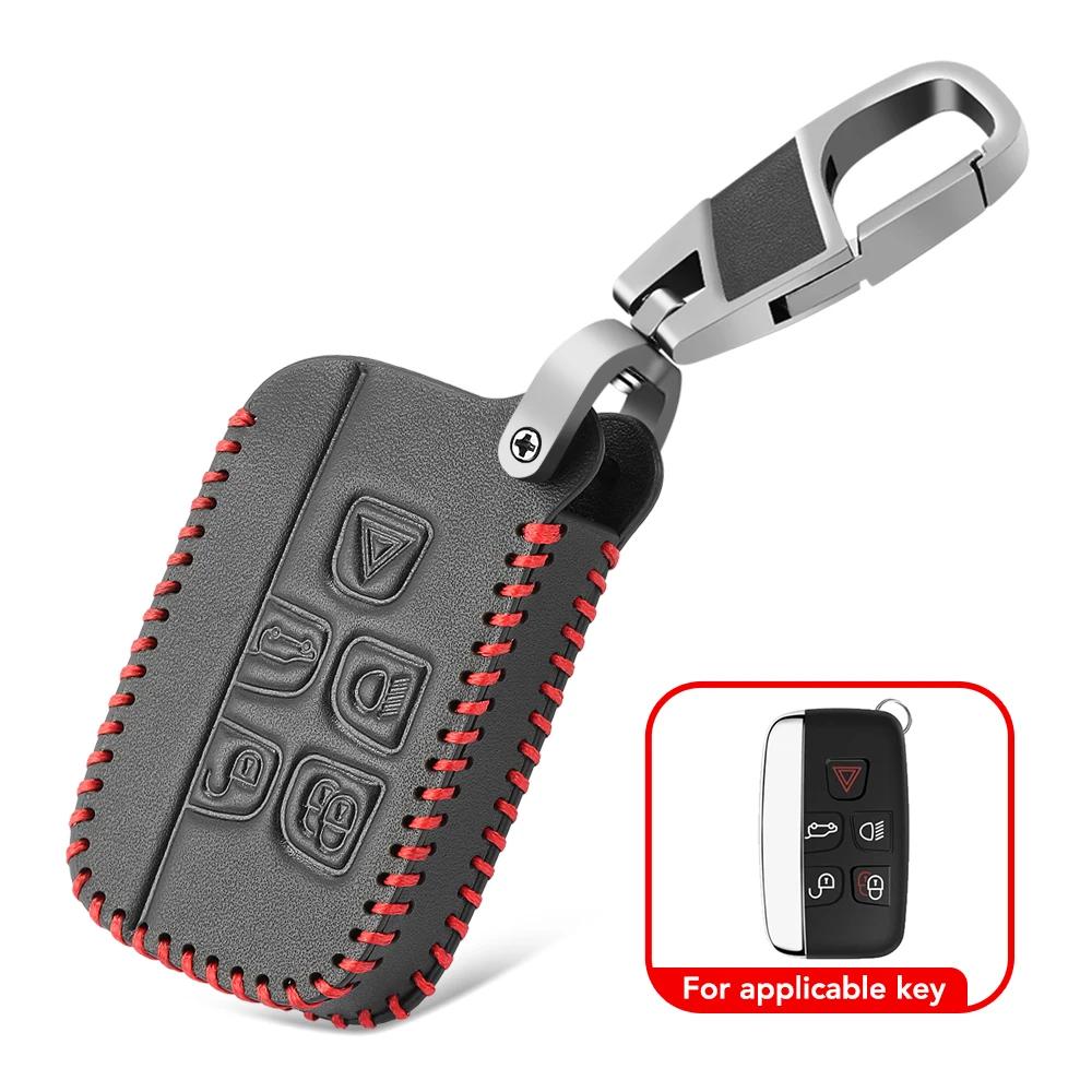 Кожаный чехол для дистанционного ключа автомобиля, чехол для Land Rover Range Rover Sport Evoque Freelander Velar Discovery 4 Jaguar XE XJ XF