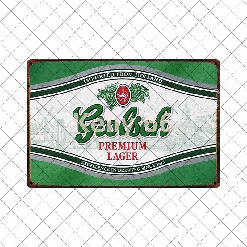 [Kelly66] Grolsch Herfst Bok Ледяное Пиво Здесь Металлическая Табличка Декор Дома Картина Размер 20*30 СМ Dy221