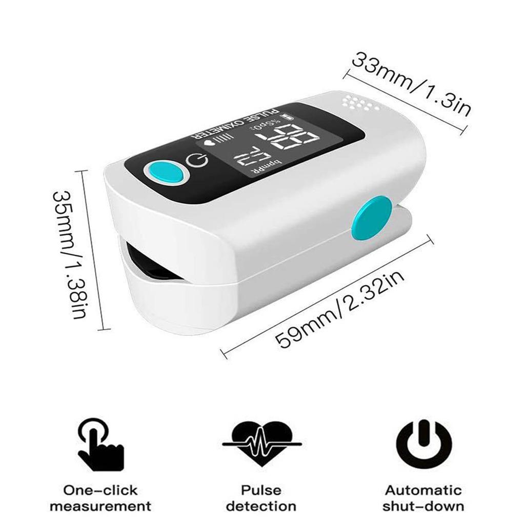 Fingertip Pulse Oximeter Blood Oxygen Saturation SpO2 & PR Monitor 8S Quick Measure,Pulse Rate Measurement Meter