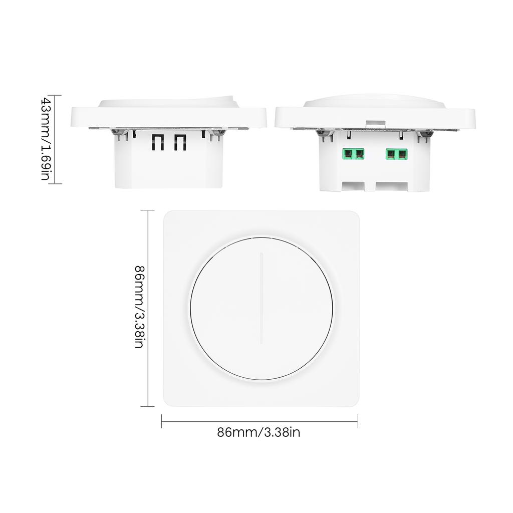 Smart Zigbee Light Switch Compatible with Alexa Google Home with Remote Control Single-Pole Neutral