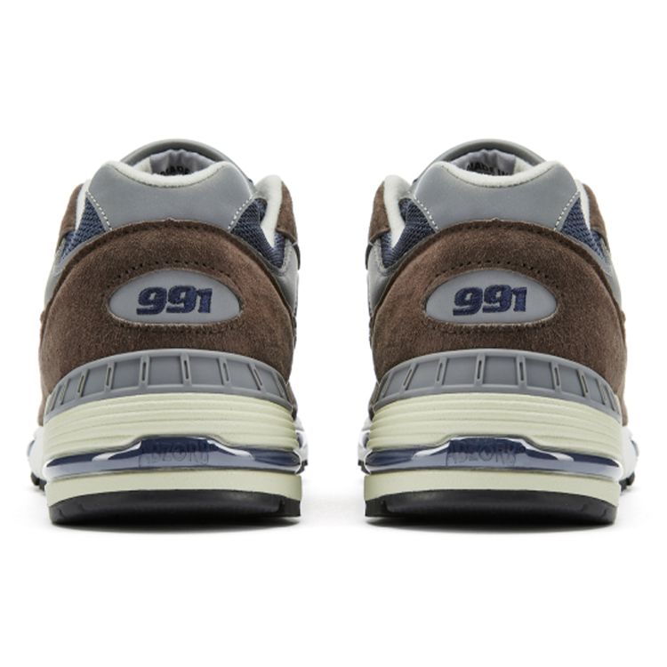 New Balance 991 Made In England Коричневые мужские кроссовки Темно-синие M991BNG