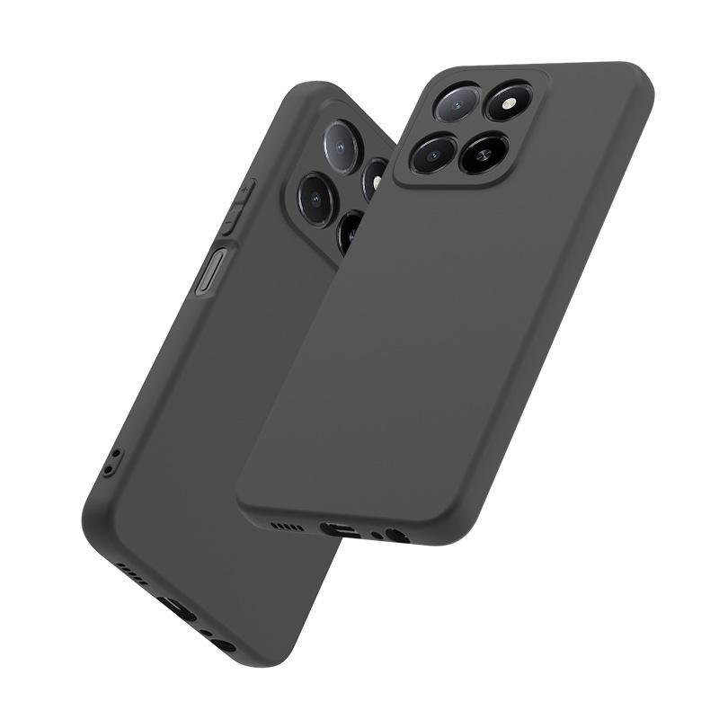 Применимо к чехлу для мобильного телефона Honor X8D 4G, черный матовый, Honor Power2, однотонный, мягкая резина, защита от отпечатков пальцев, порошок